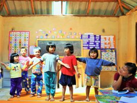 Sunshine Kids Centre children dancing